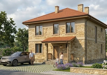 Проект дома 132 м² из газобетона