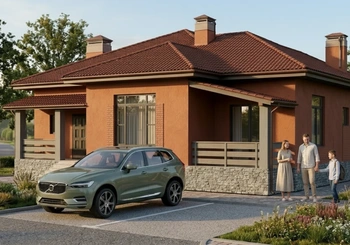 Проект одноэтажного дома из керамзитоблока 119 м²