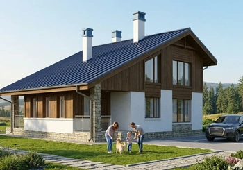 Проект каркасного дома 165 м²