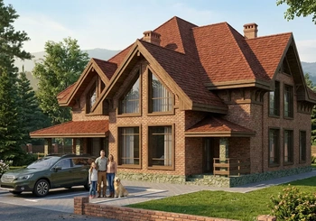 Проект дома из кирпича 230 м2