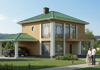 Проект каркасного дома 137 м²