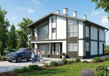 Проект дома 141 м² из кирпича