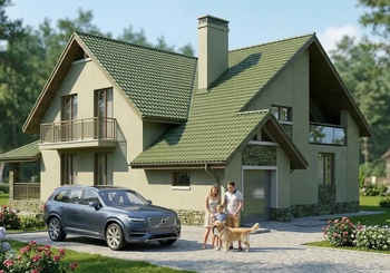 Проект дома 100 м2 из газобетона